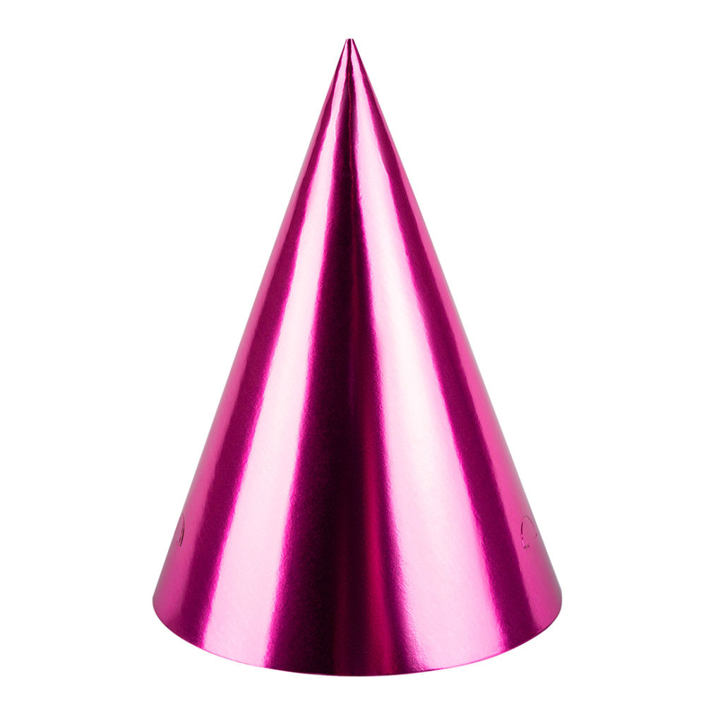 картинка Колпаки, Фуксия, Металлик, 16 см, 6 шт. в упак. от магазина FiestaGift