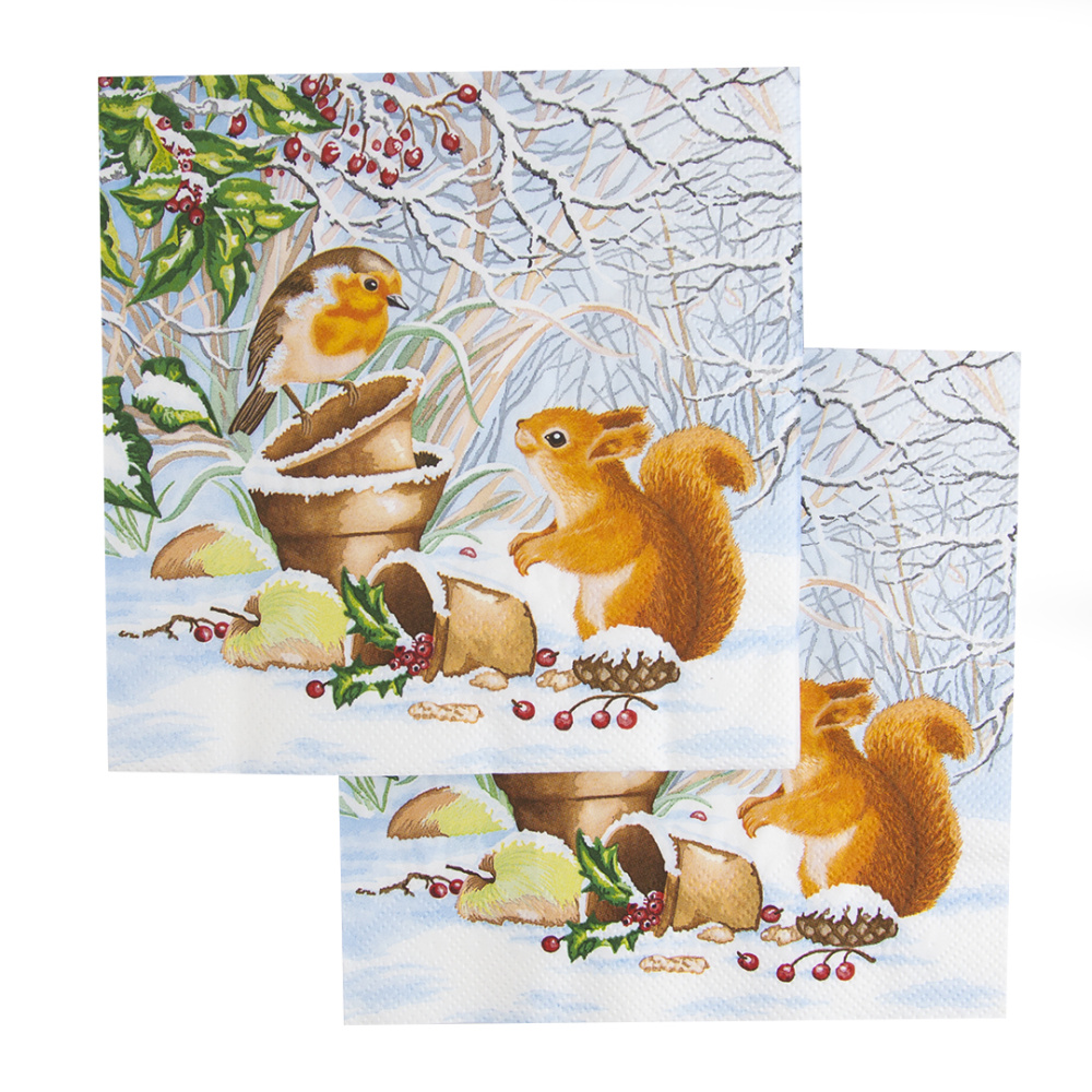 картинка Сервировочные салфетки, Новогодняя беседа, 33*33 см, 20 шт. от магазина FiestaGift