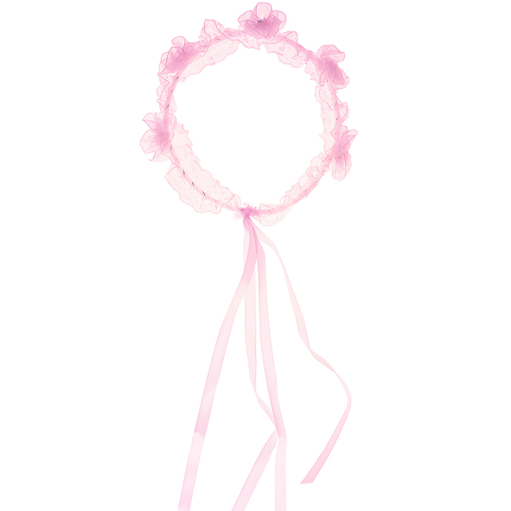 картинка Ободок-венок на Девичник, Розовый, 1 шт. от магазина FiestaGift