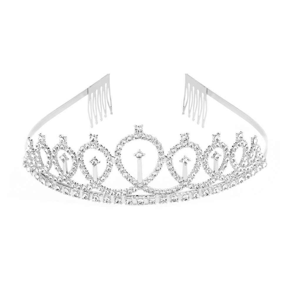 картинка Ободок Корона, Мисс Совершенство, металл, Серебро, 1 шт. от магазина FiestaGift