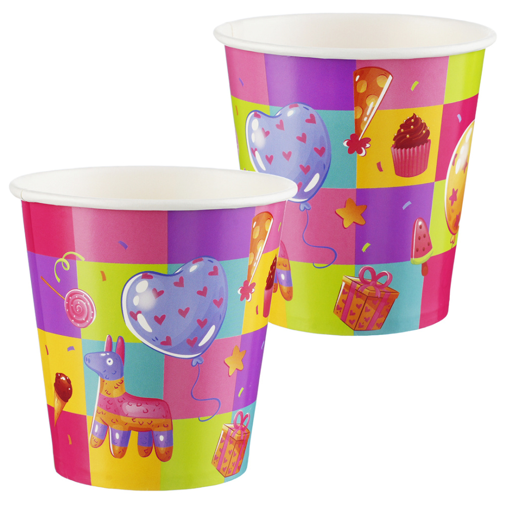 картинка Стаканы (250 мл) Яркий праздник, 6 шт. от магазина FiestaGift