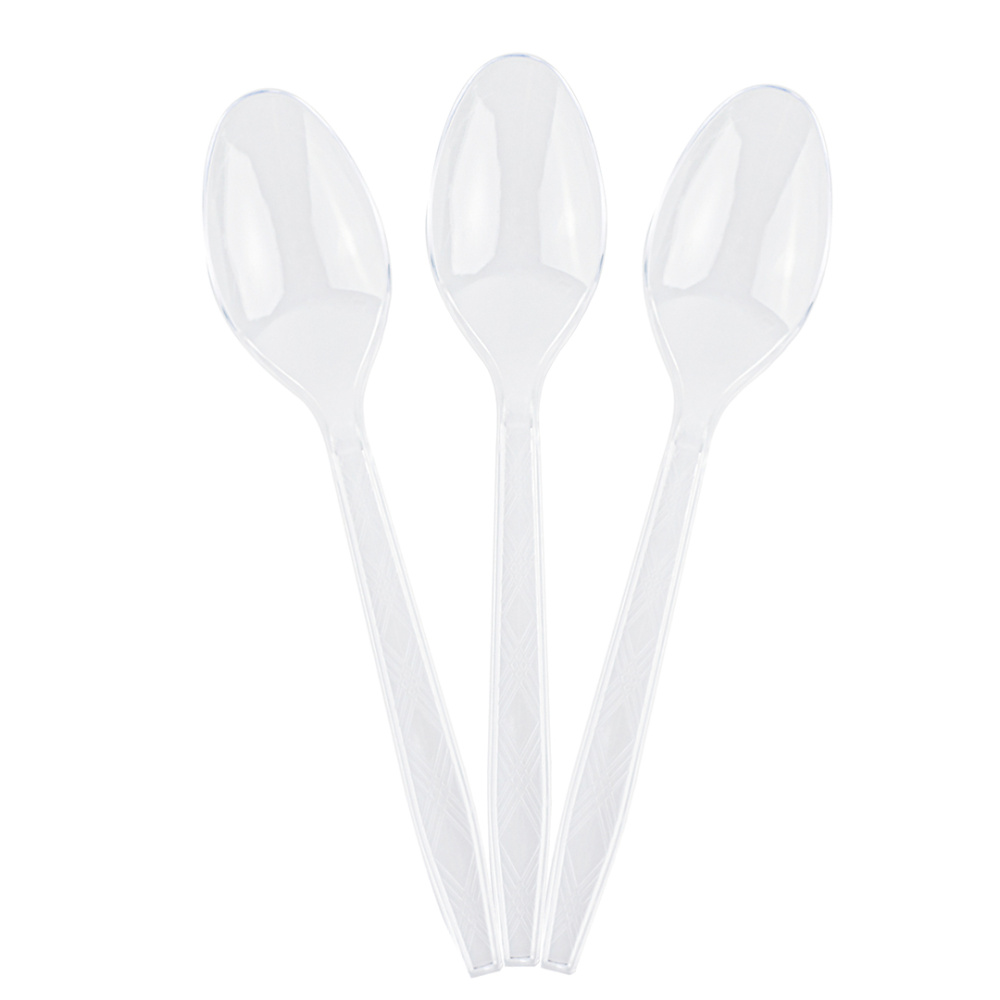 картинка Ложки, Прозрачный, 15 см, 10 шт. в упак. от магазина FiestaGift