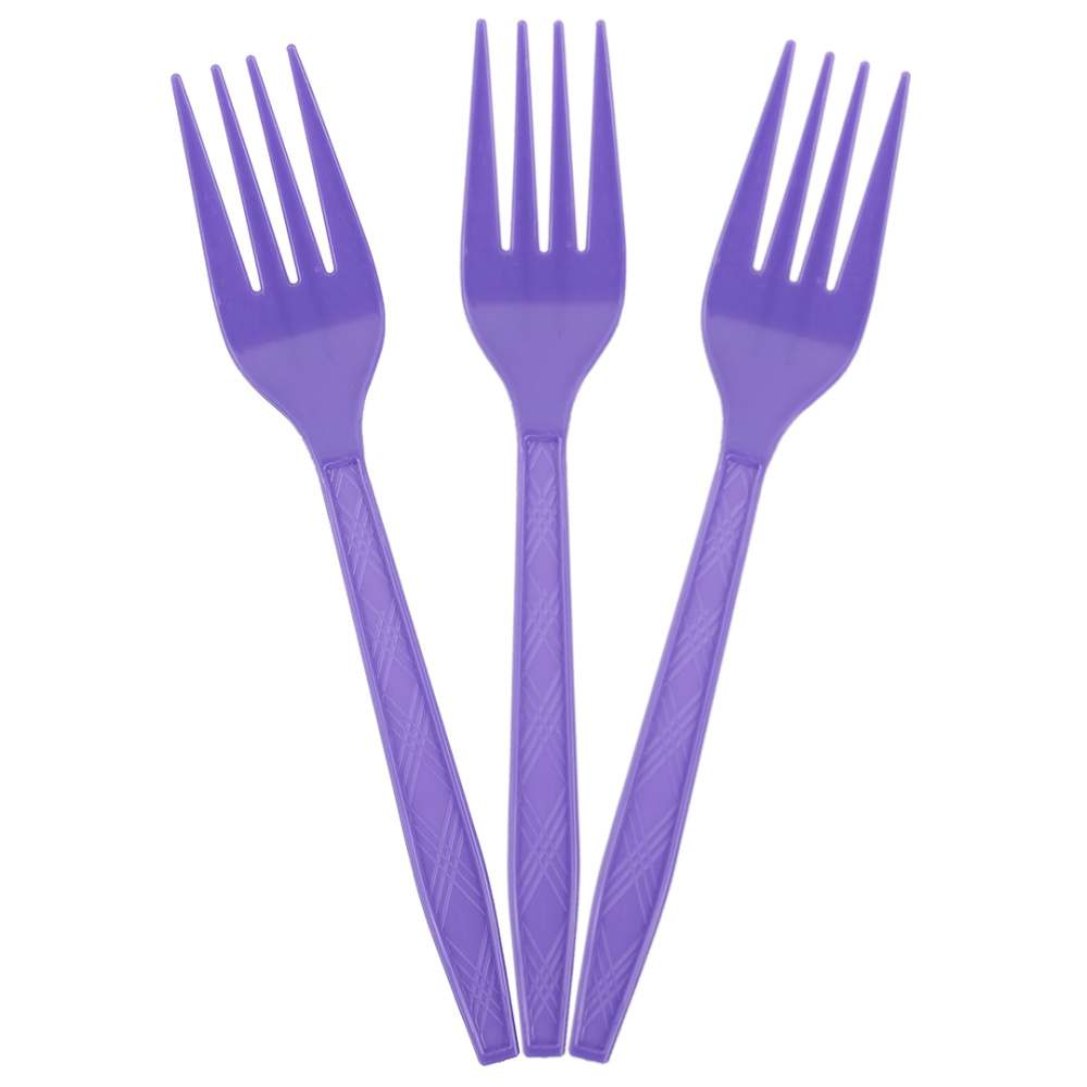 картинка Вилки, Фиолетовый, 15 см, 10 шт. в упак. от магазина FiestaGift