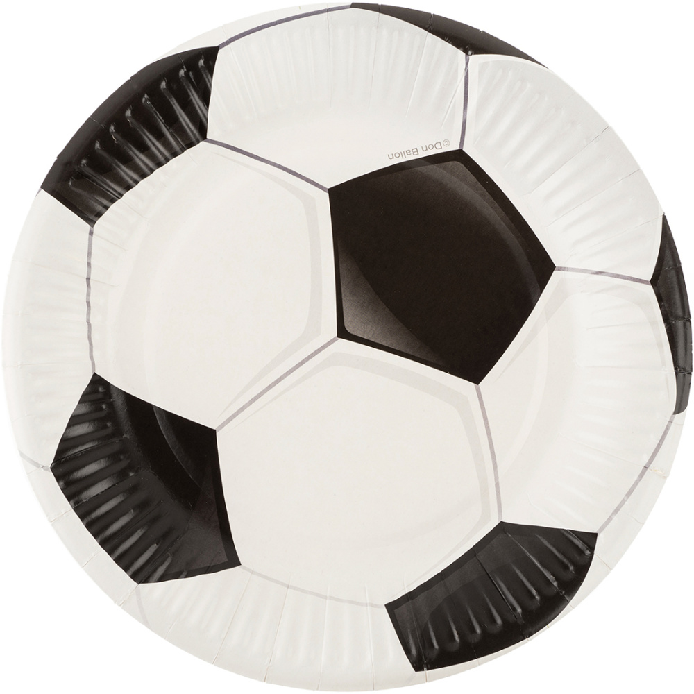 картинка Тарелки (7''/18 см) Футбольный мяч, 6 шт. от магазина FiestaGift