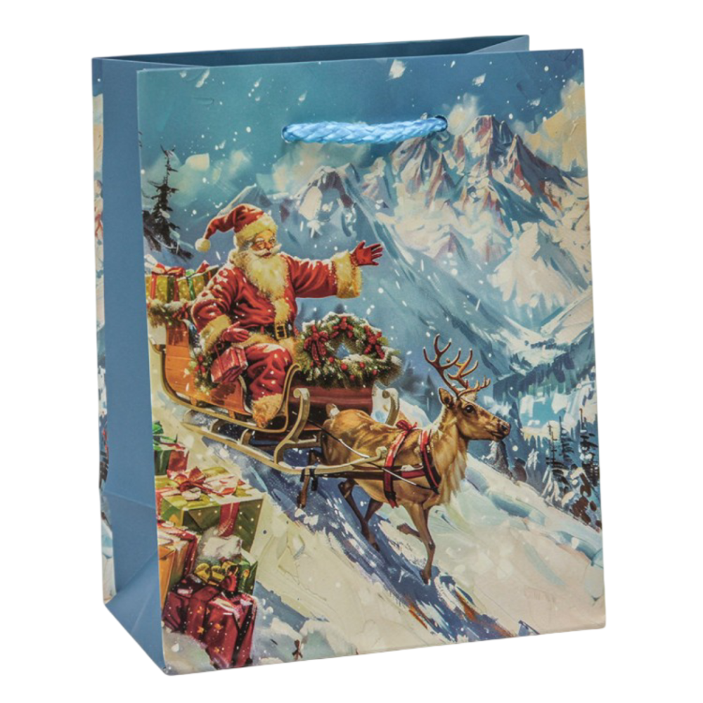 картинка Пакет подарочный "Новый год" (микс 431) 12*15*6,7 128г 1/20 1/600 от магазина FiestaGift.ru