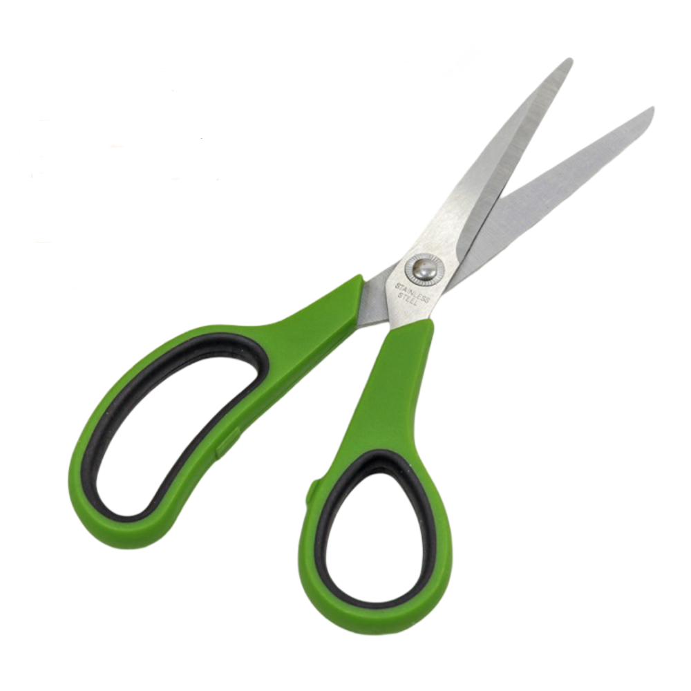 картинка Ножницы 21см Зелёный 1/12 1/240 от магазина FiestaGift