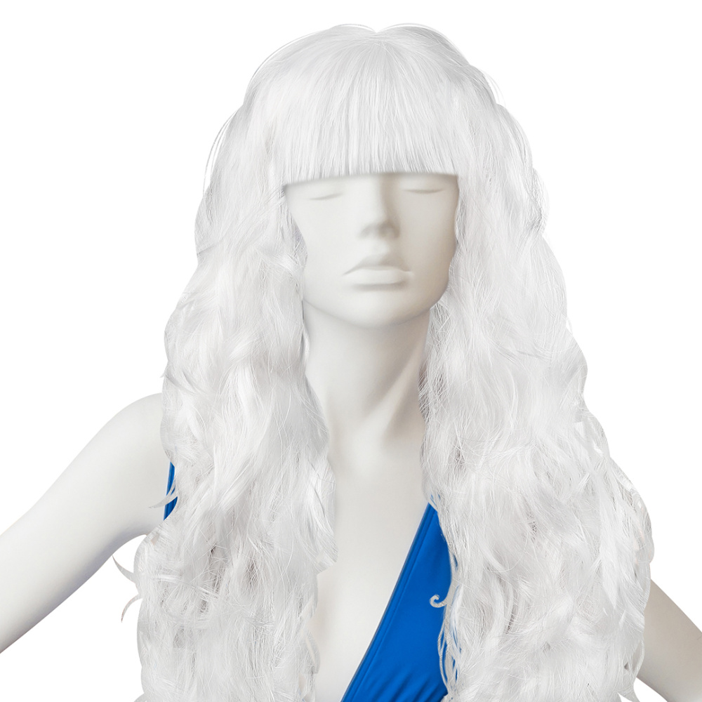 картинка Парик карнавальный, 160 гр, Локоны, Платиновый, 1 шт. в упак. от магазина FiestaGift