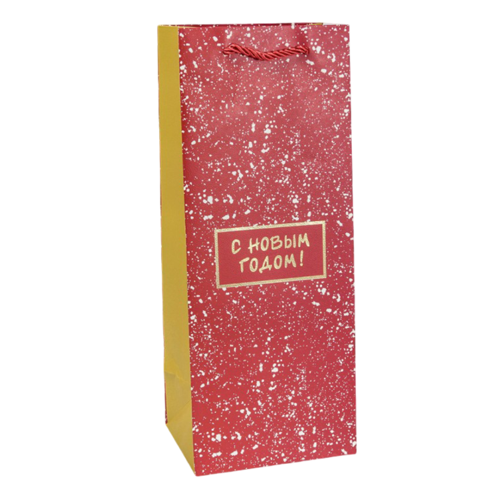 картинка Пакет подарочный "Новый год" (406) 14*35*11 210г 1/20 1/120 от магазина FiestaGift.ru