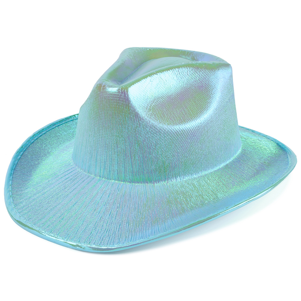 картинка Шляпа, Неоновый ковбой, Голубой, 56-58 разм., 1 шт. от магазина FiestaGift