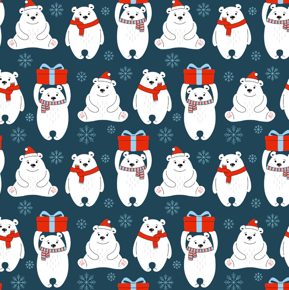 картинка Бумага упаковочная новогодняя "Snow Fun" 70*100см , 10 дизайнов ассорти, ЗОЛОТАЯ СКАЗКА, 591911 от магазина FiestaGift