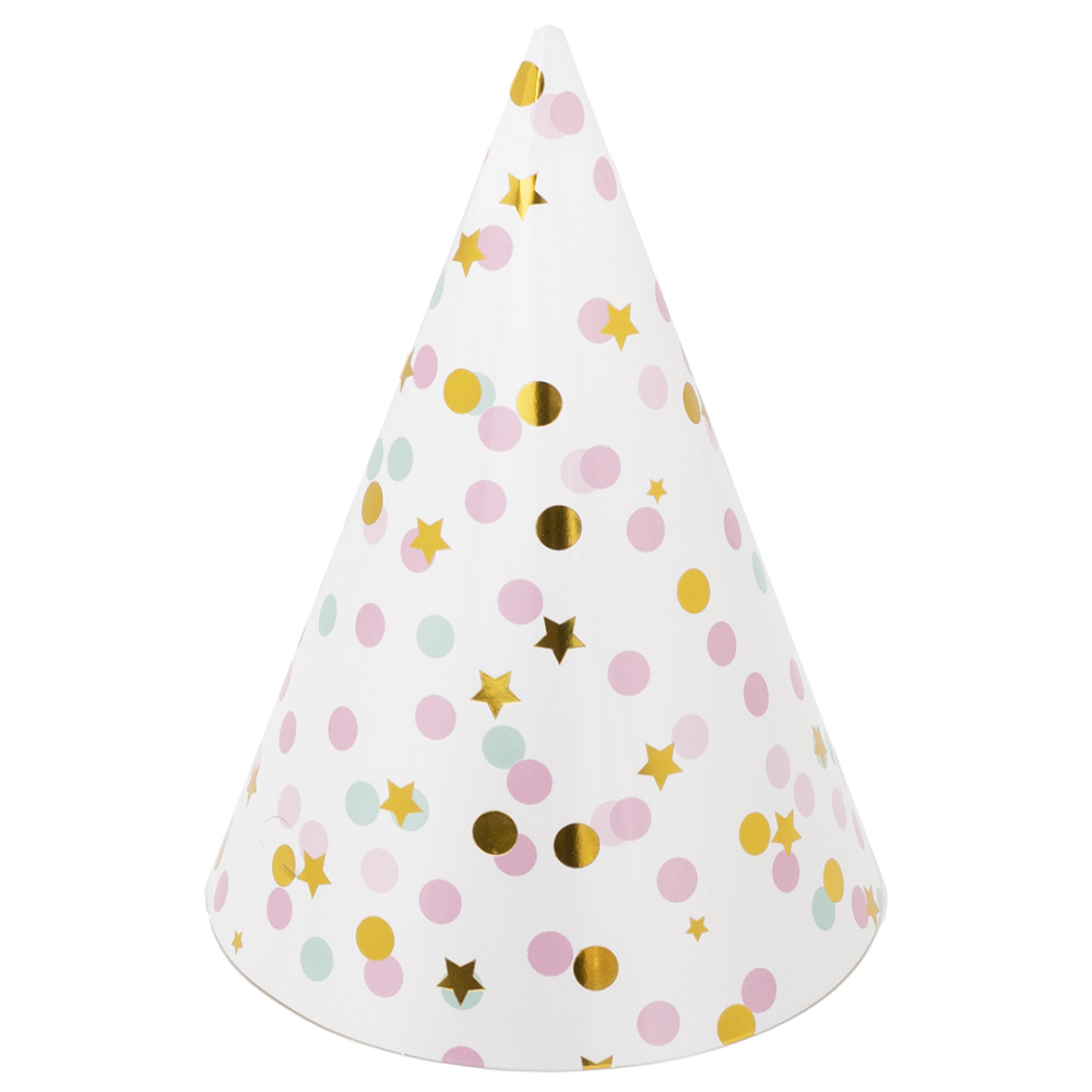 картинка Колпаки, Конфетти, Нежный микс, 16 см, 6 шт. в упак. от магазина FiestaGift