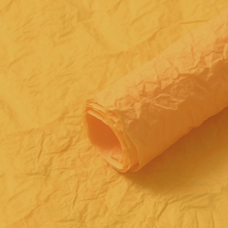картинка Жатая водонепроницаемая бумага 56см х 56см х 5шт Жёлтый от магазина FiestaGift
