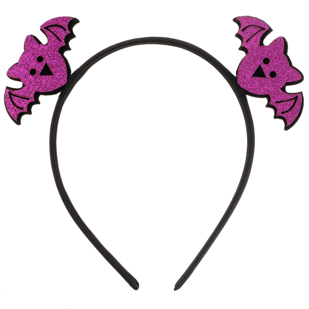 картинка Ободок, Летучие мыши, Фиолетовый, 1 шт. от магазина FiestaGift