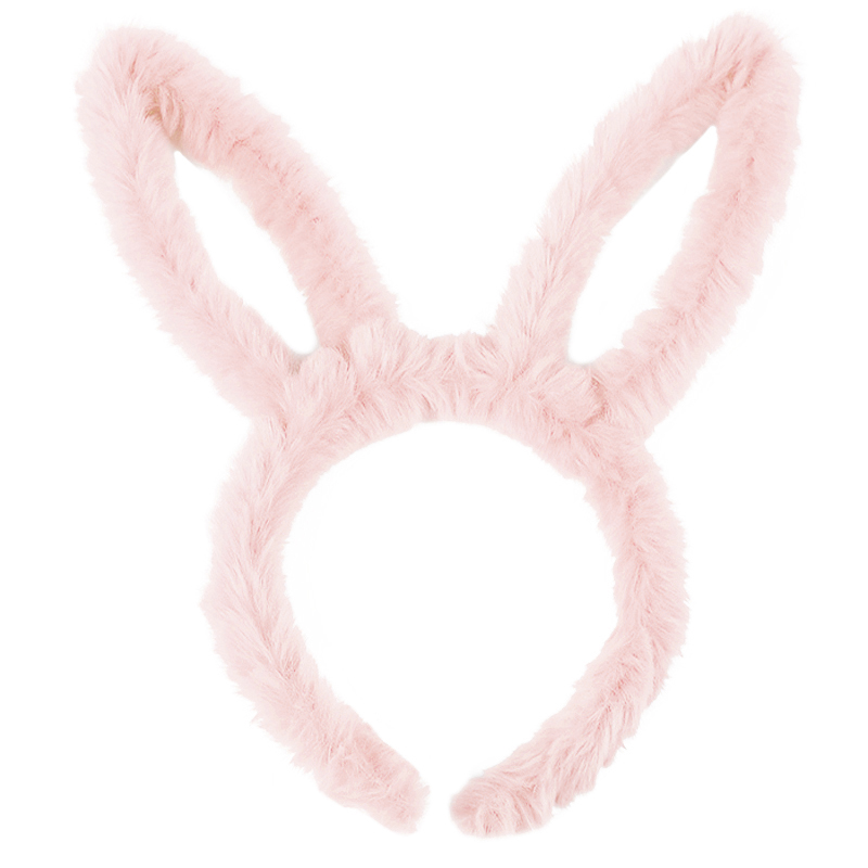 картинка Ободок, Зайка, Нежные ушки, Розовый, 1 шт. от магазина FiestaGift