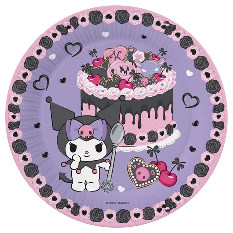 картинка Тарелки (7''/18 см) Kuromi, 6 шт. от магазина FiestaGift