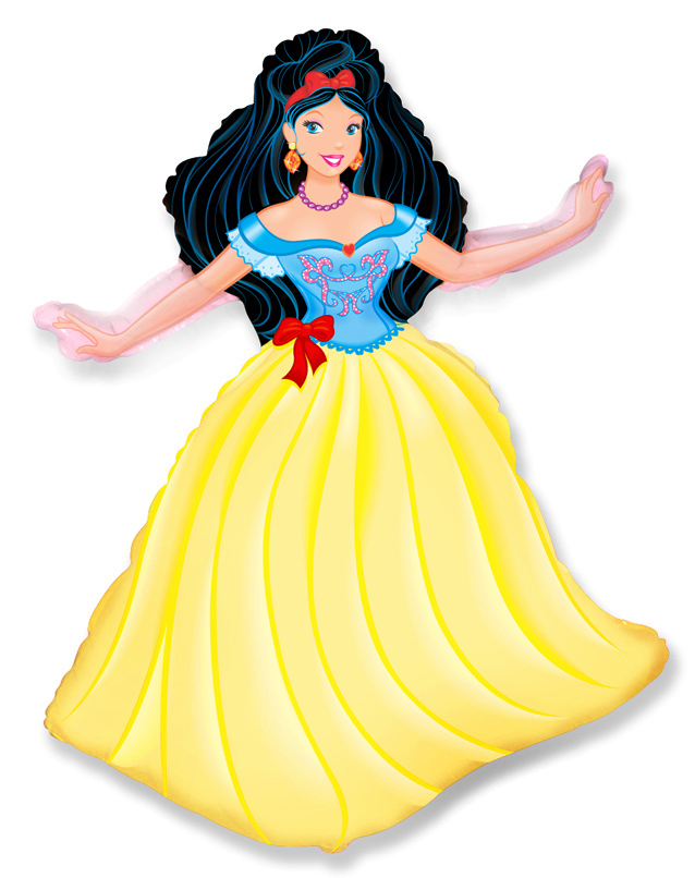 картинка Шар (14''/36 см) Мини-фигура, Белоснежка, 1 шт. от магазина FiestaGift