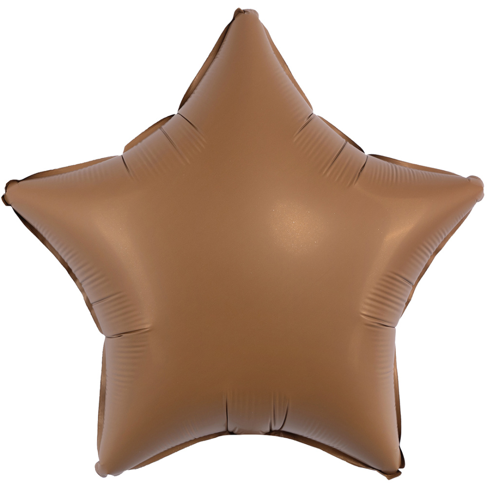 картинка Шар (18''/46 см) Звезда, Шоколад, Матовый, 1 шт. от магазина FiestaGift