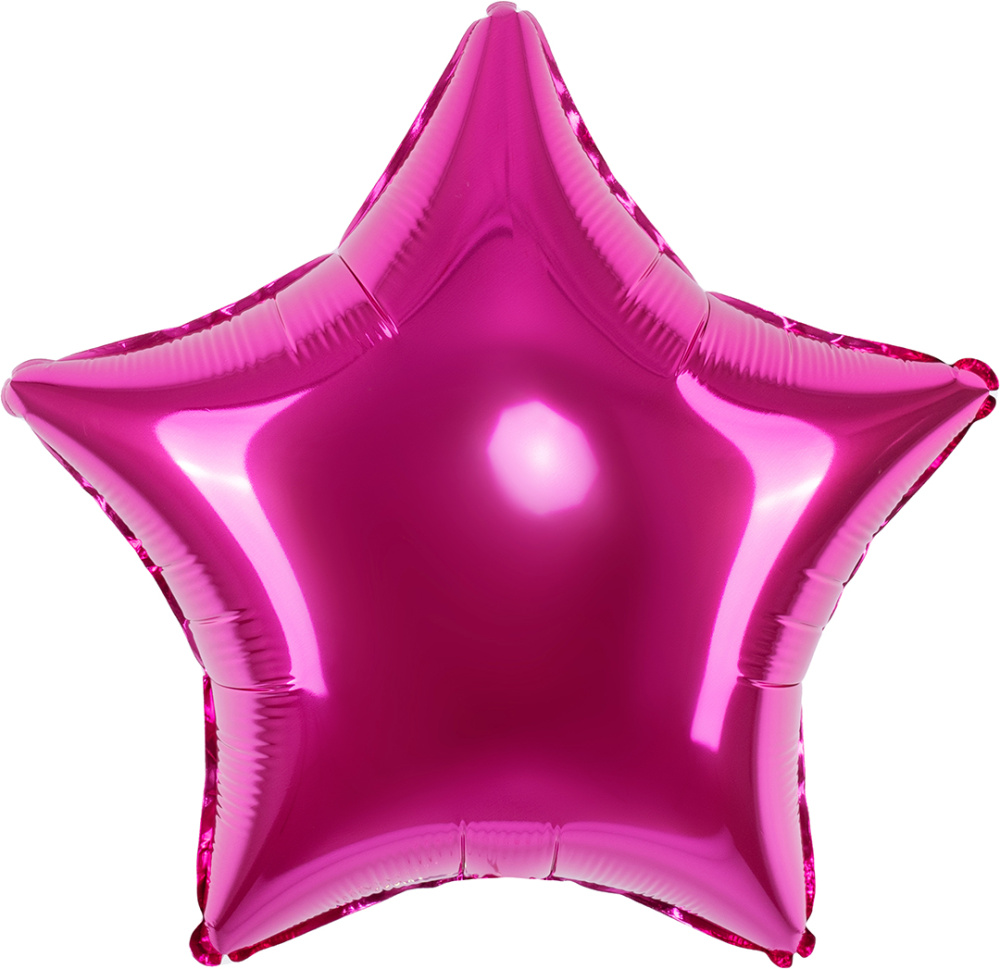 картинка Шар (18''/46 см) Звезда, Фуше, 1 шт. от магазина FiestaGift