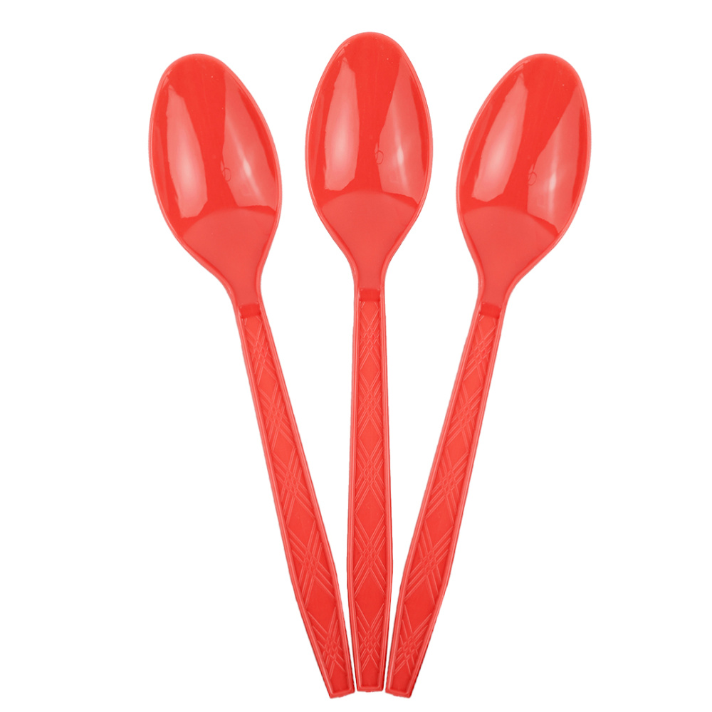 картинка Ложки, Красный, 15 см, 10 шт. в упак. от магазина FiestaGift