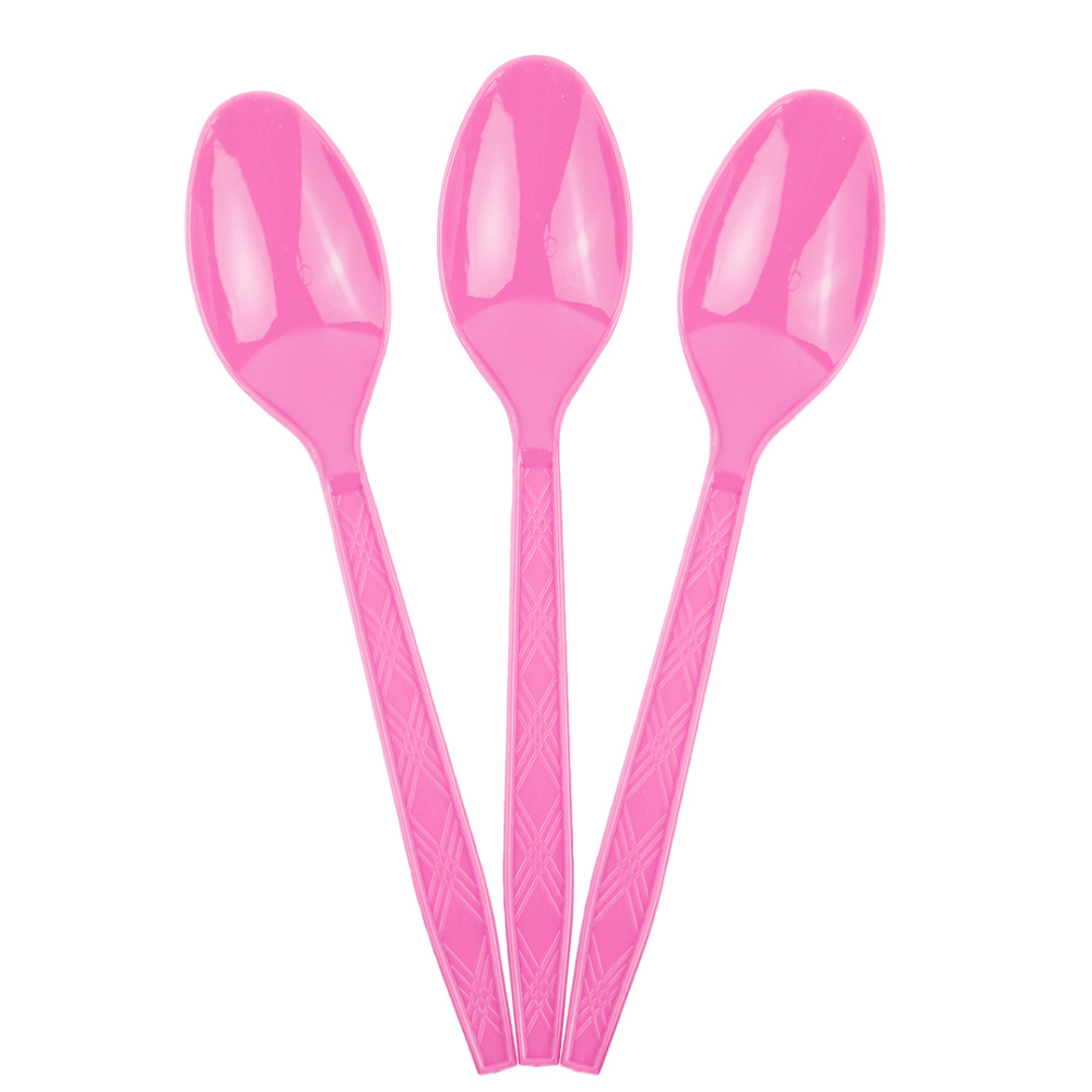 картинка Ложки, Розовый, 15 см, 10 шт. в упак. от магазина FiestaGift