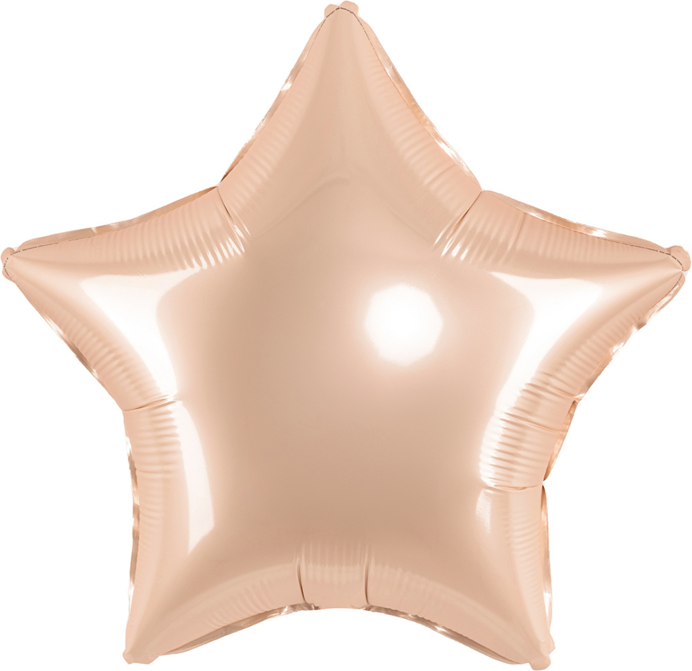 картинка Шар (18''/46 см) Звезда, Пудра, Макарунс, 1 шт. от магазина FiestaGift