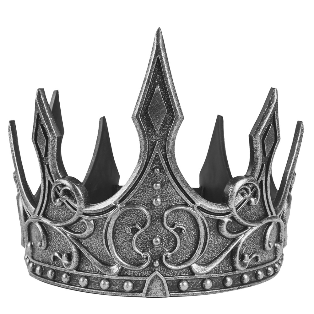 картинка Корона пластиковая, Готика, Серебро, 1 шт. от магазина FiestaGift
