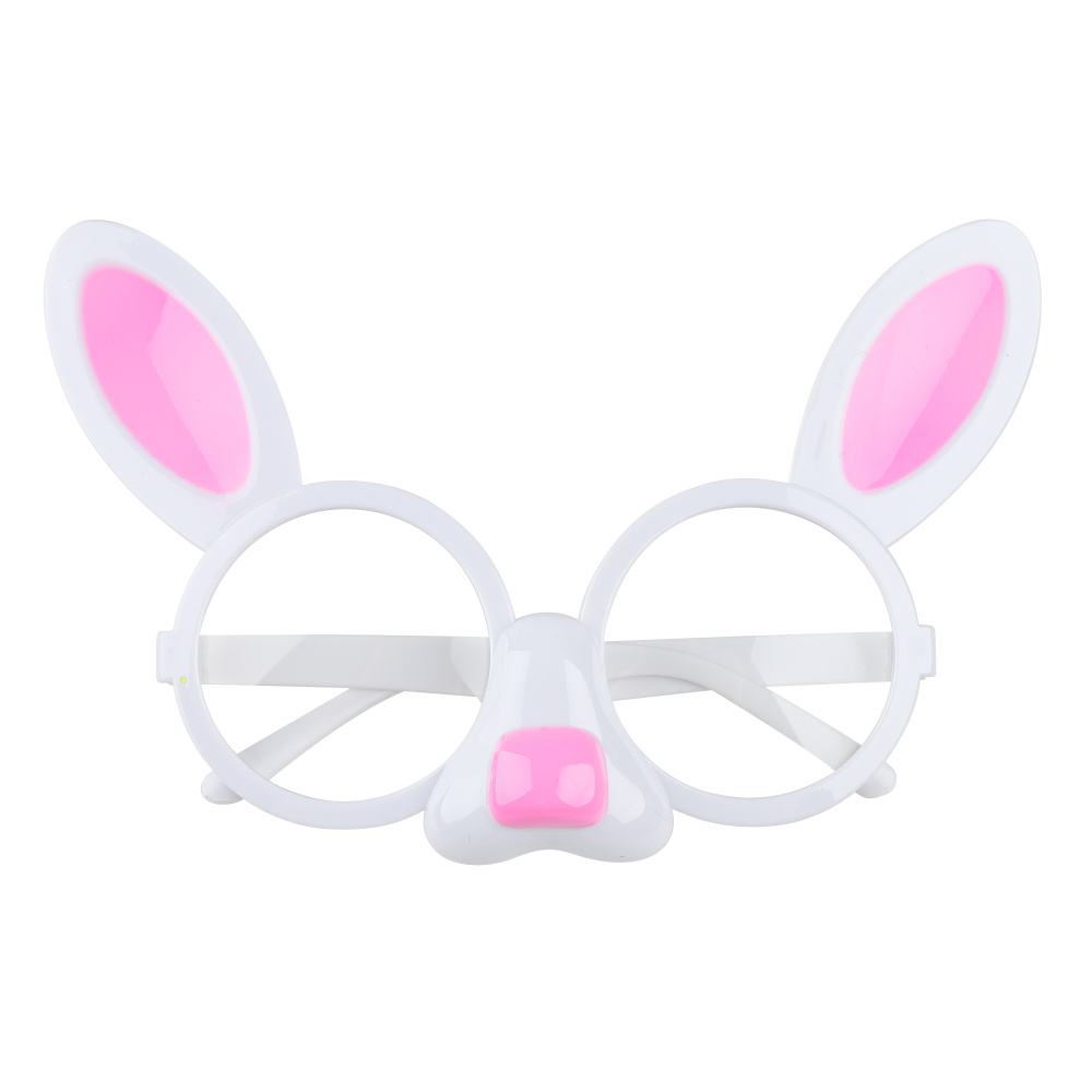 картинка карнавальные очки, Зайчик, Белый, 1 шт. от магазина FiestaGift