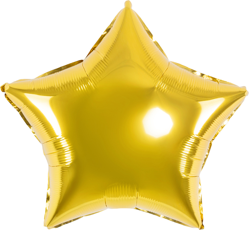 картинка Шар (18''/46 см) Звезда, Золото, Металлик, 1 шт. от магазина FiestaGift