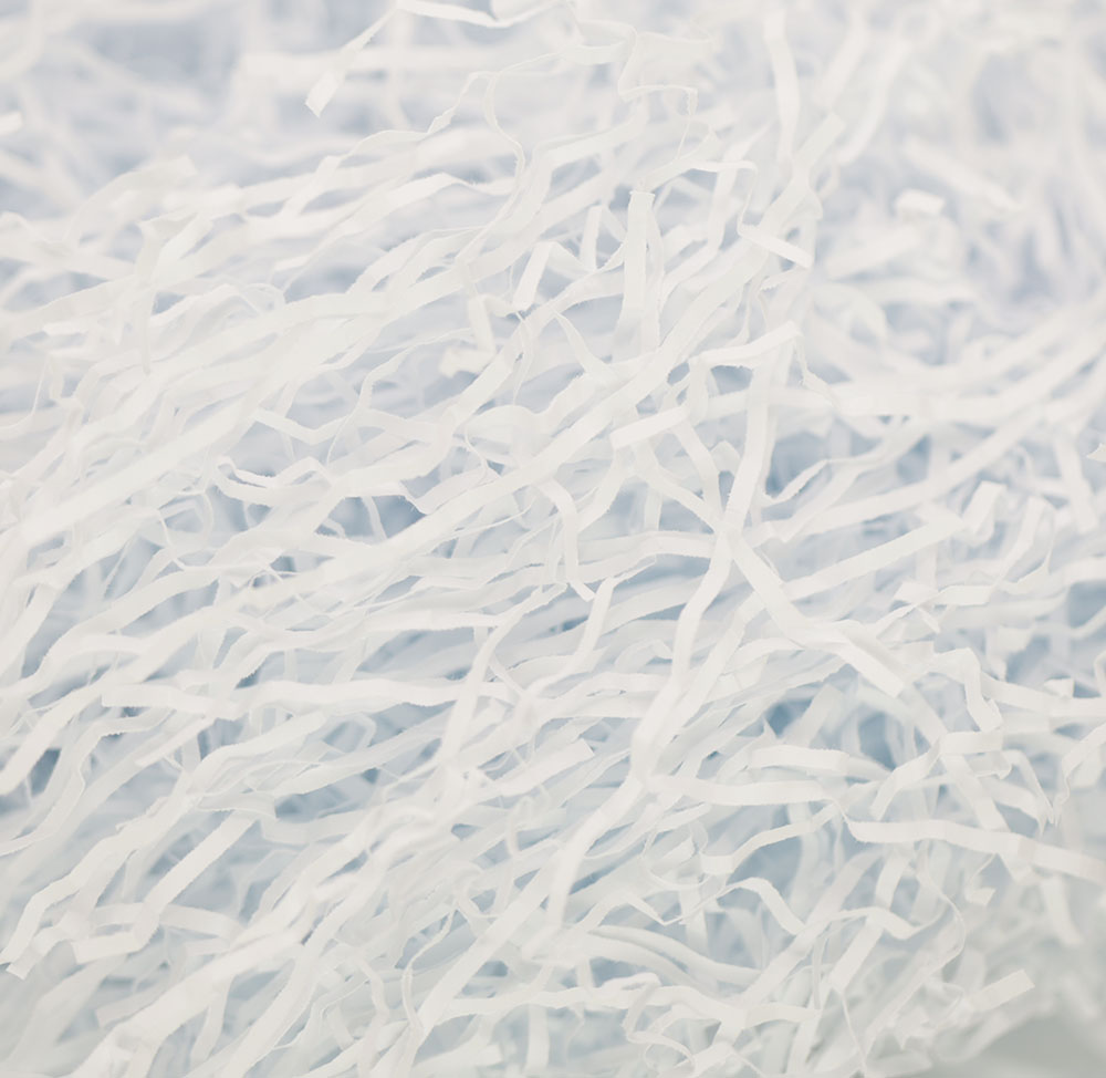 картинка Бумажный наполнитель гофрированный - белый  2мм от магазина FiestaGift