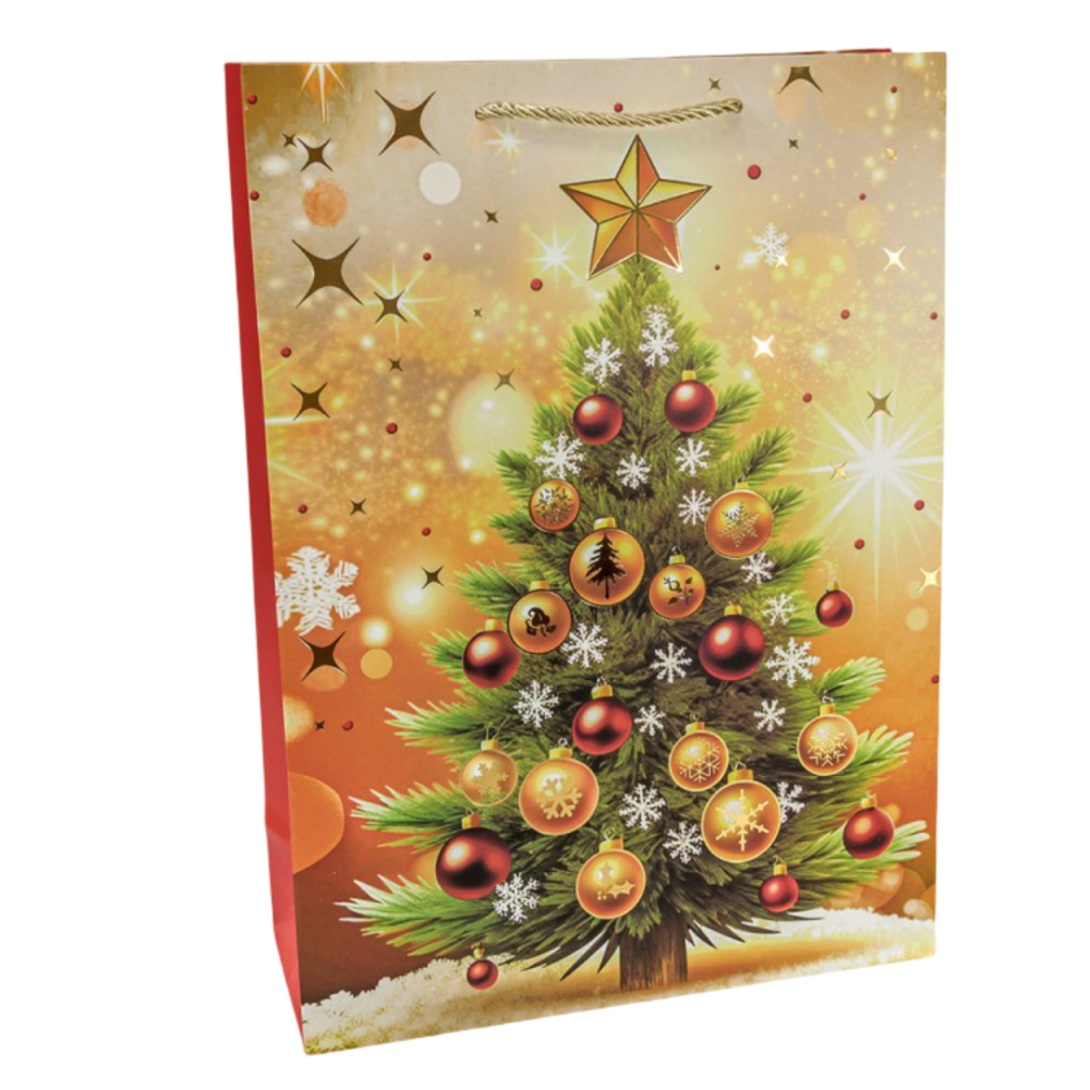 картинка Пакет подарочный "Новый год" (микс 420) 30*41,5*12 210г 1/20 1/120 от магазина FiestaGift.ru