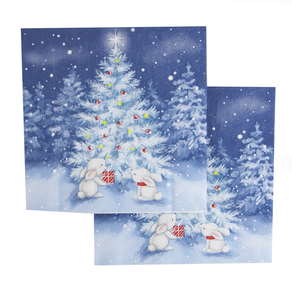 картинка Сервировочные салфетки, Новогодняя ночь, 33*33 см, 20 шт. от магазина FiestaGift