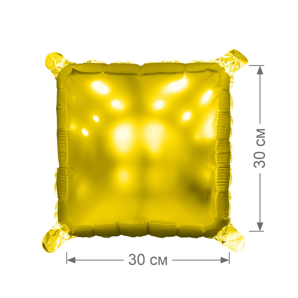 картинка Шар (16''/41 см) Мини-Блок, Золото, 1 шт. от магазина FiestaGift