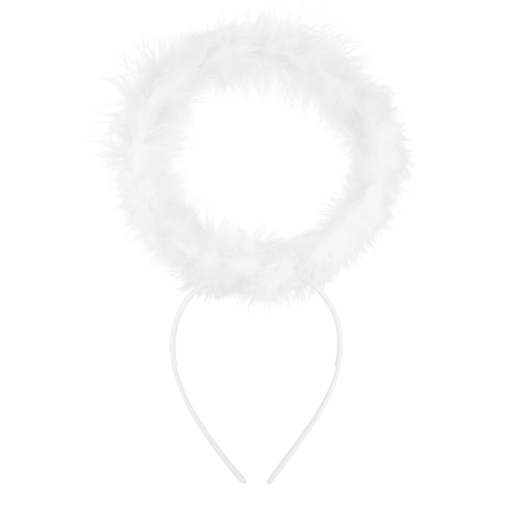 картинка Ободок, Ангел, Белый, 1 шт. от магазина FiestaGift