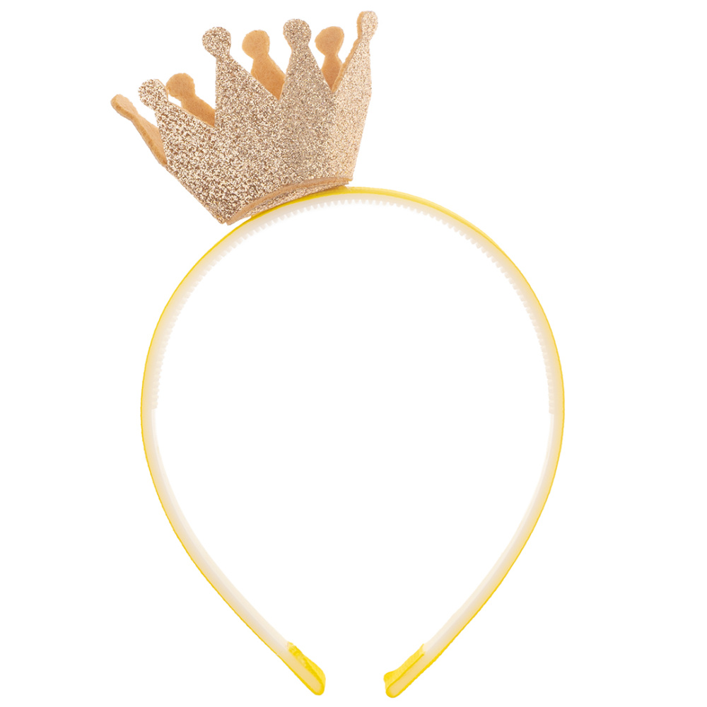 картинка Ободок, Корона для принцессы, Золото, 1 шт. от магазина FiestaGift