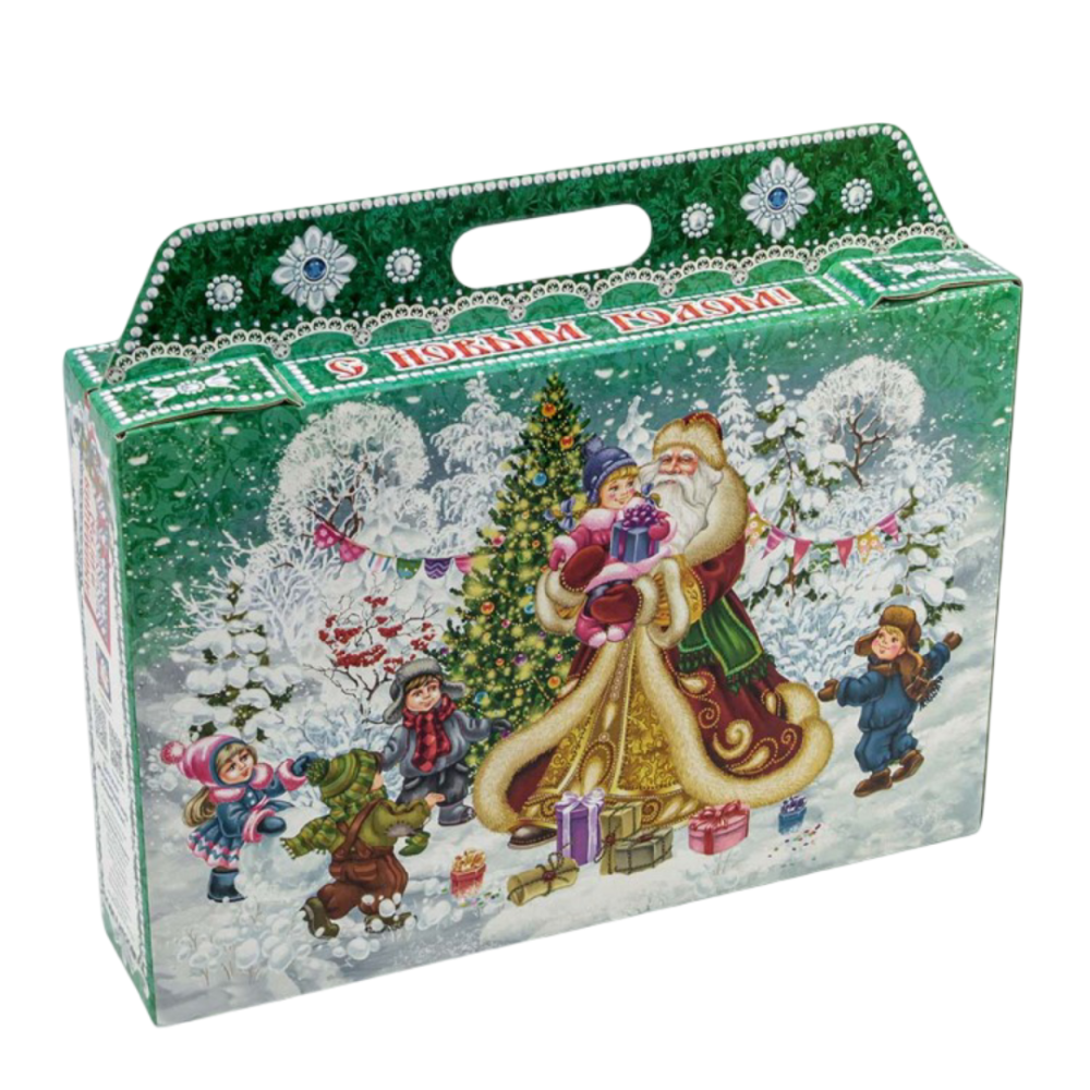 картинка Коробка Сборная 31*27*6,5 "Новогодний экспресс" 1/50 Арт: 7302380 от магазина FiestaGift.ru