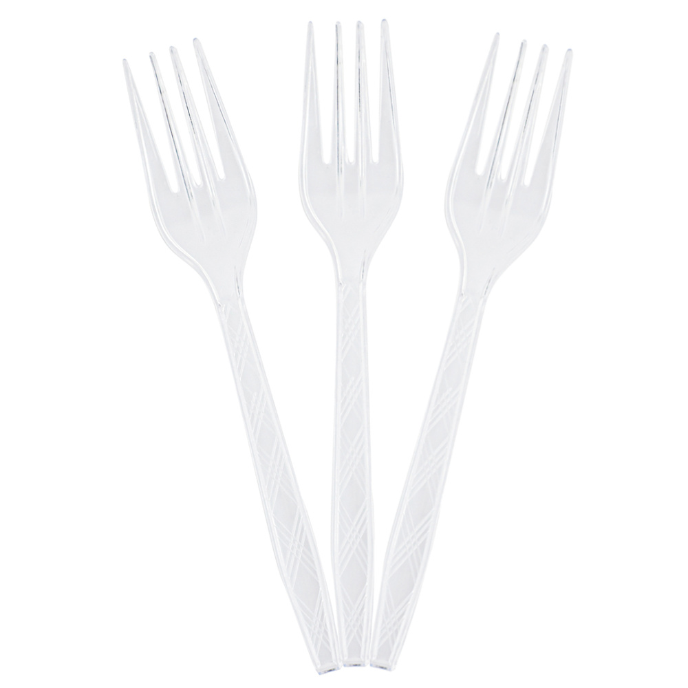 картинка Вилки, Прозрачный, 15 см, 10 шт. в упак. от магазина FiestaGift