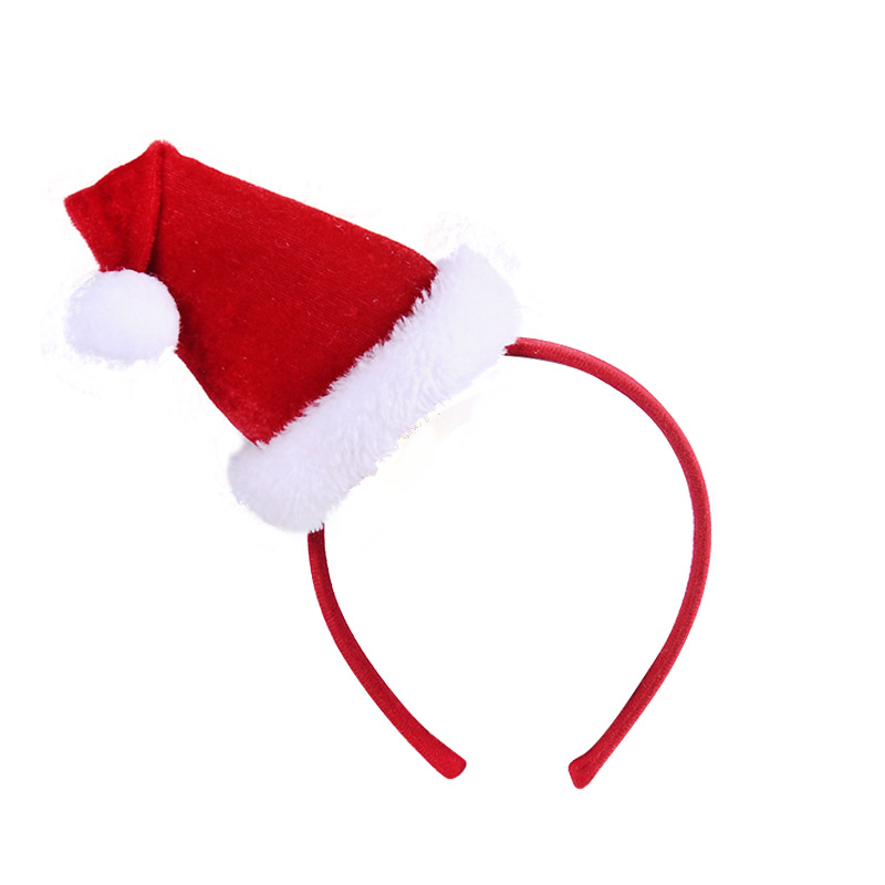 картинка Ободок, Новогодний колпак, Красный, 1 шт. от магазина FiestaGift