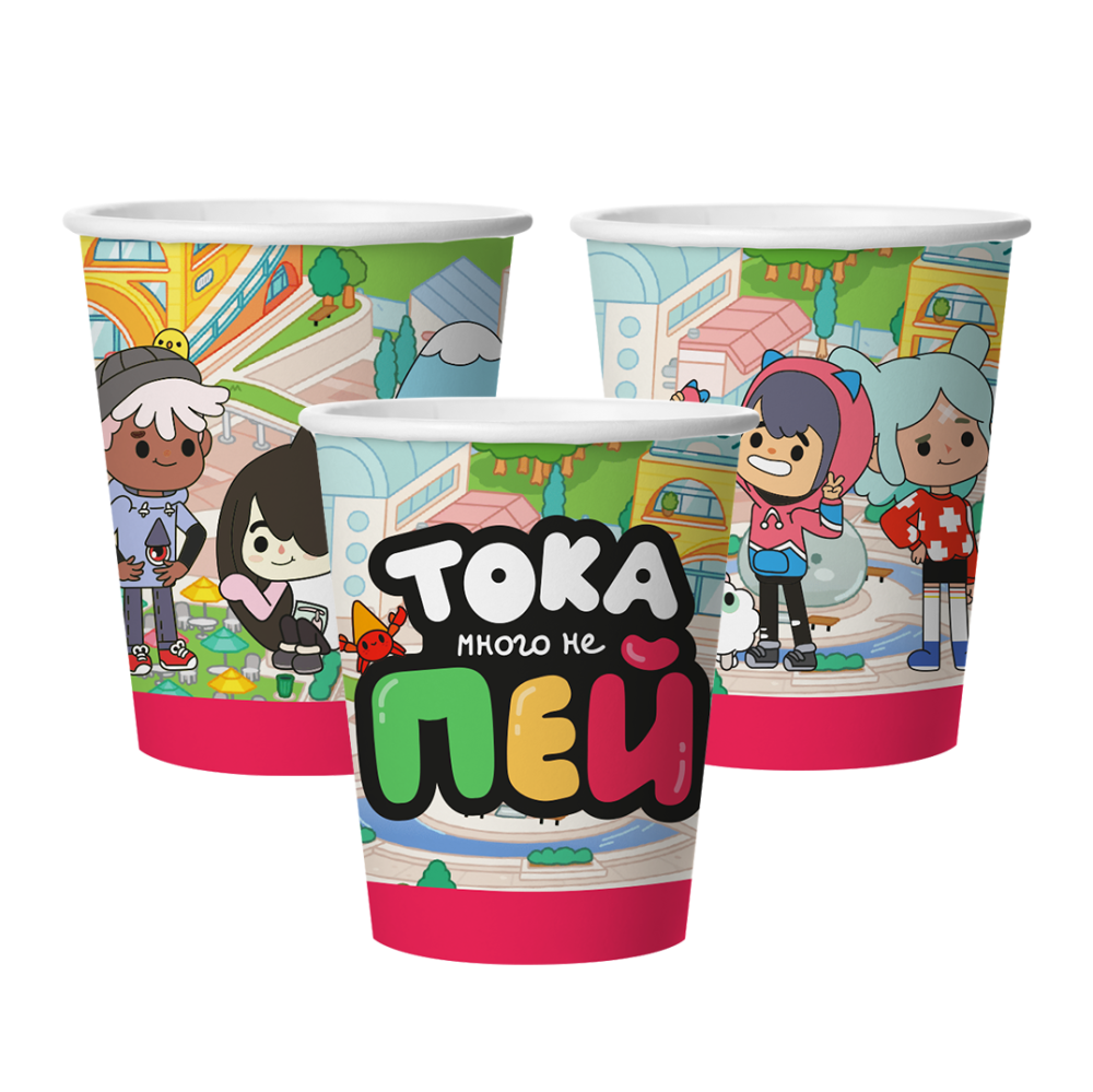 картинка Стаканы (250 мл) Тока для тебя, 6 шт. от магазина FiestaGift