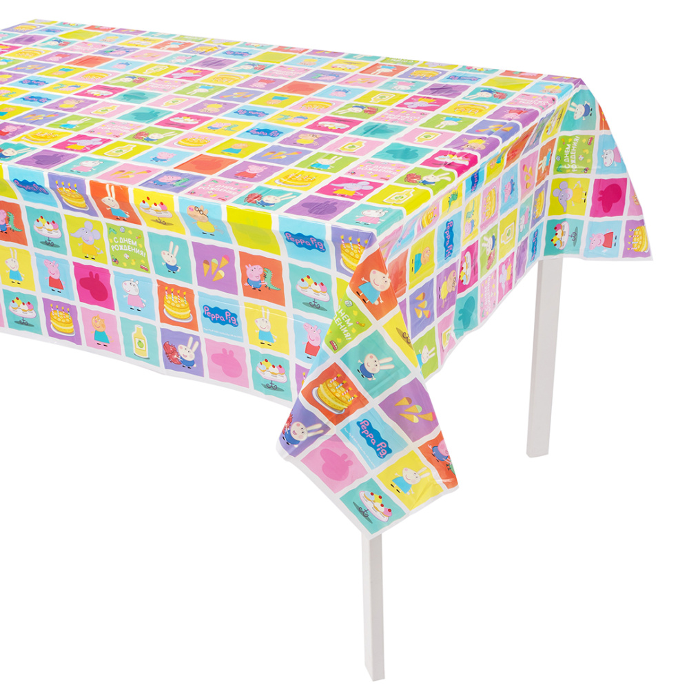 картинка Скатерть одноразовая, Свинка Пеппа, 120*180 см, 1 шт. от магазина FiestaGift
