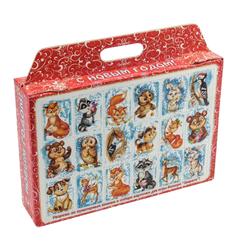 картинка Коробка Сборная 31*27*6,5 "Мешок подарков" 1/50 от магазина FiestaGift.ru