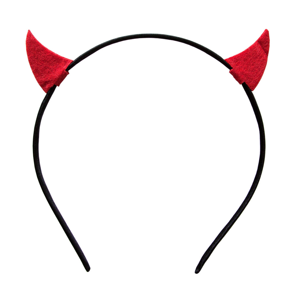 картинка Ободок, Рожки Чертика, Красный, 1 шт. от магазина FiestaGift