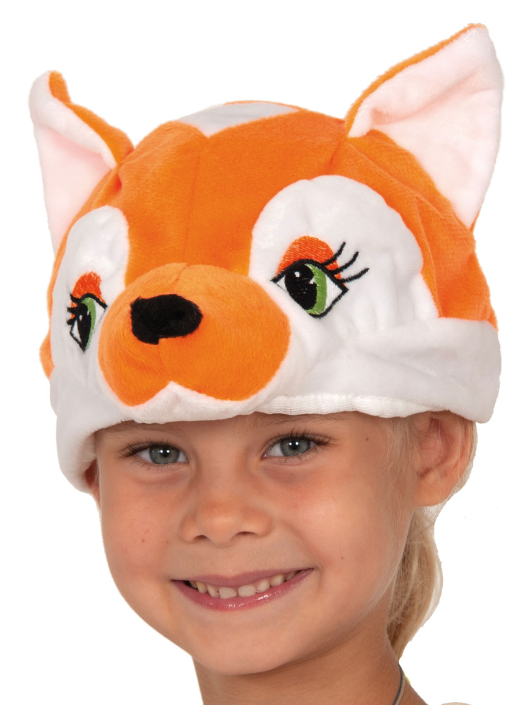 картинка Карнавальная шапка, Лисенок, 1 шт. от магазина FiestaGift