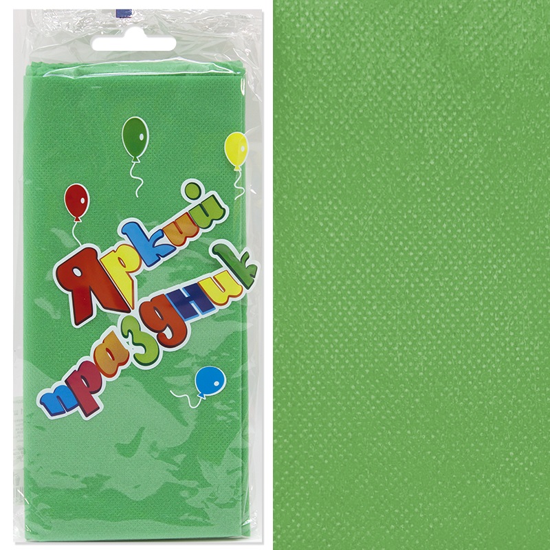 картинка Скатерть одноразовая, Салатовый, 120*160 см, 1 шт. от магазина FiestaGift