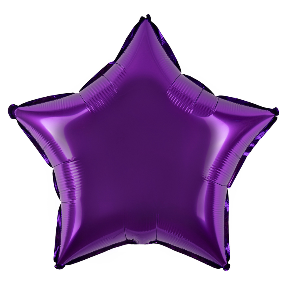 картинка Шар (18''/46 см) Звезда, Фиолетовый, 1 шт. от магазина FiestaGift