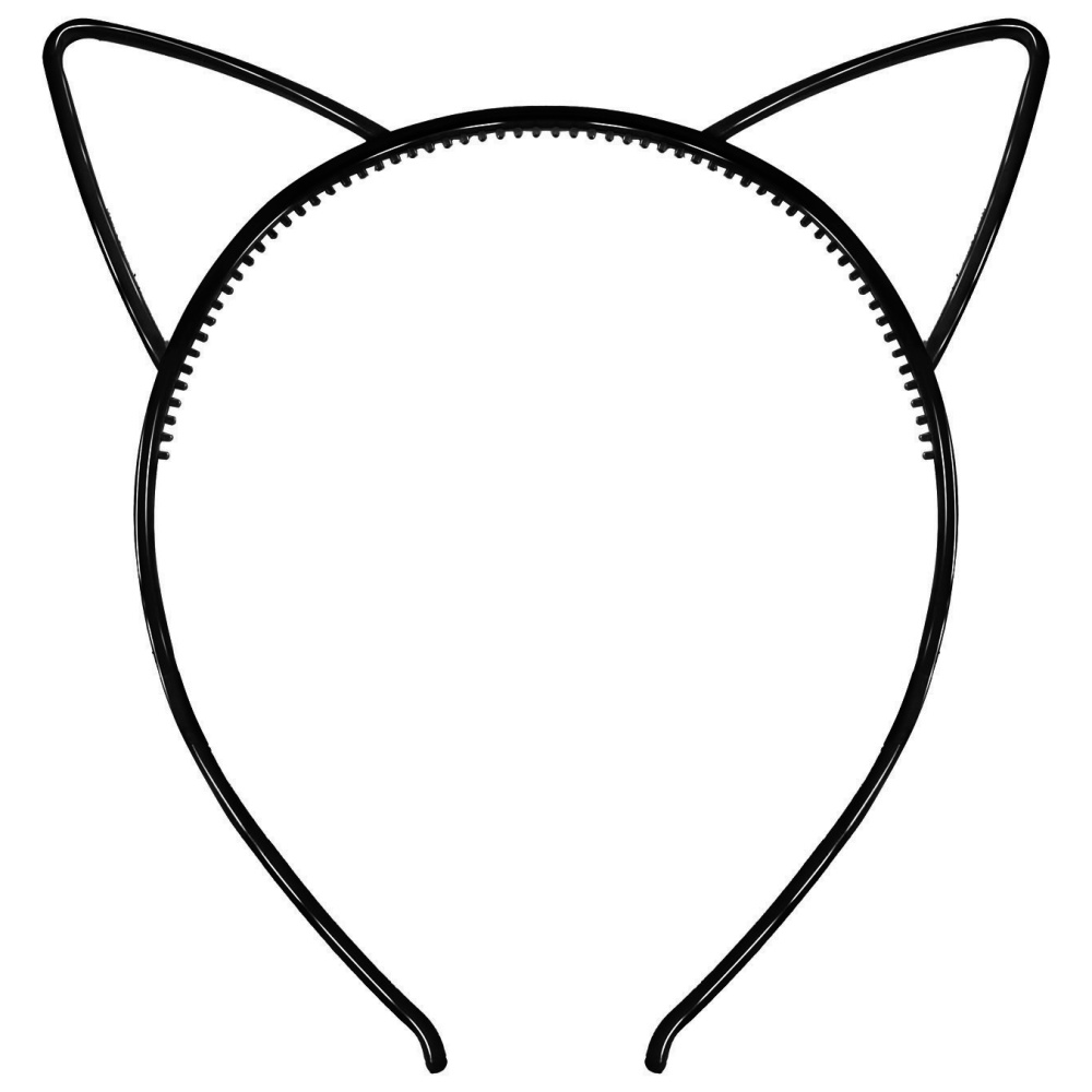картинка Ободок, Кошачьи ушки, Черный, 1 шт. от магазина FiestaGift