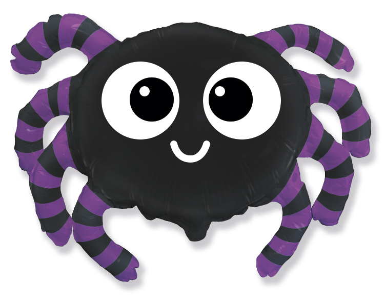 картинка Шар (14''/36 см) Мини-фигура, Паучок, 1 шт. от магазина FiestaGift