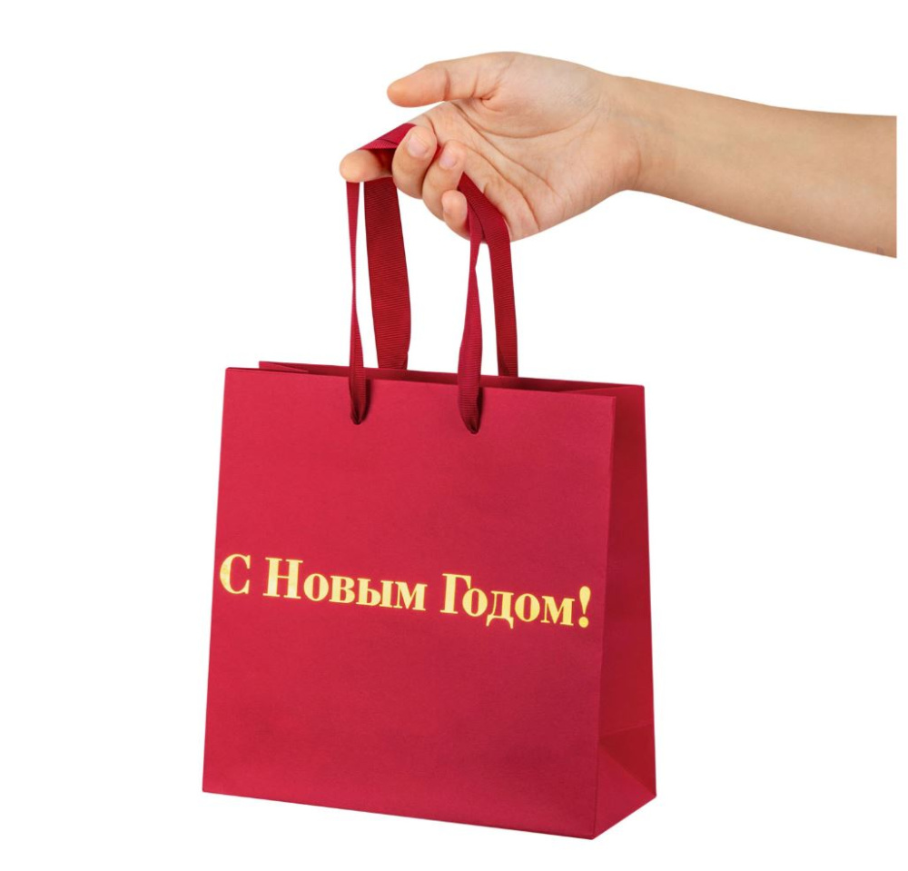 картинка Пакет подарочный НАБОР 3 шт., новогодний, 20х8х20см, "Business X-Mas Kraft", ЗОЛОТАЯ СКАЗКА, 592425 от магазина FiestaGift.ru