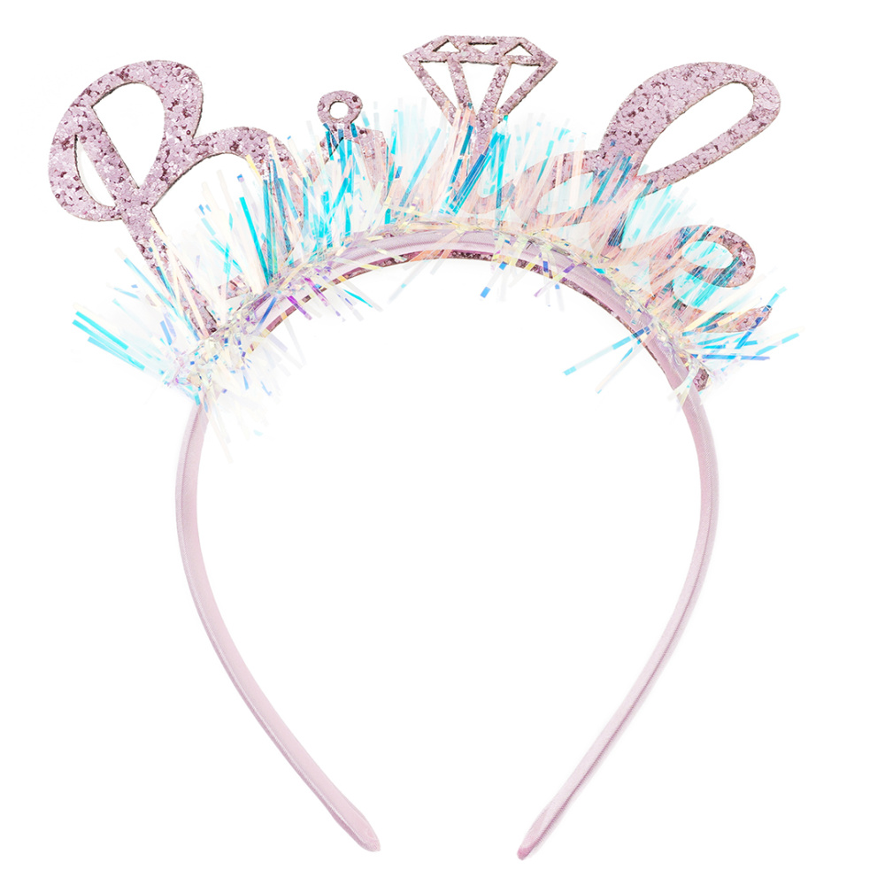 картинка Ободок, BRIDE, пластик, Розовое Золото, 17*16 см, 1 шт. от магазина FiestaGift