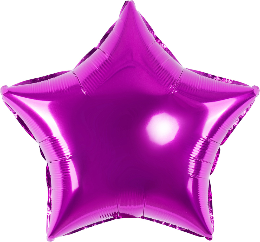 картинка Шар (18''/46 см) Звезда, Фуше, Металлик, 1 шт. от магазина FiestaGift
