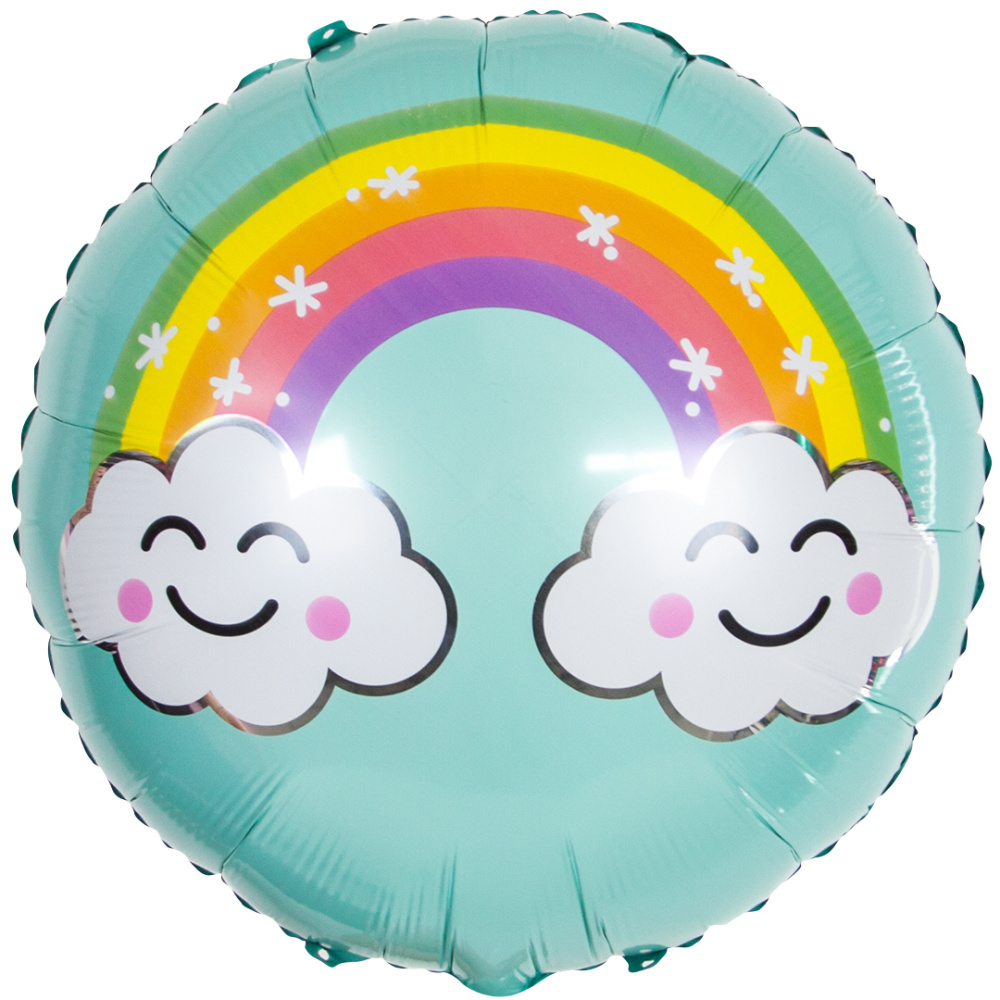 картинка Шар (18''/46 см) Круг, Радужные облака, 1 шт. от магазина FiestaGift